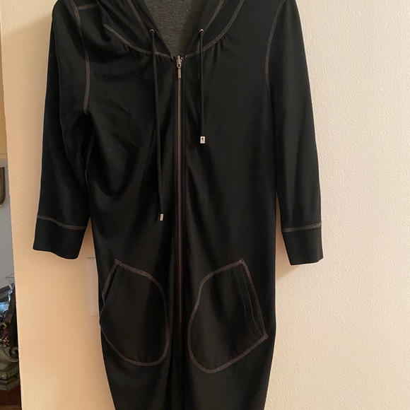 Reversible Long Hooded Jacket - Picture 2 of 7